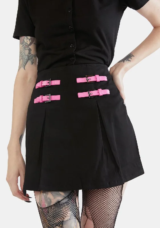 Women's Travel Apparel Contrast Stitch Goth Skort