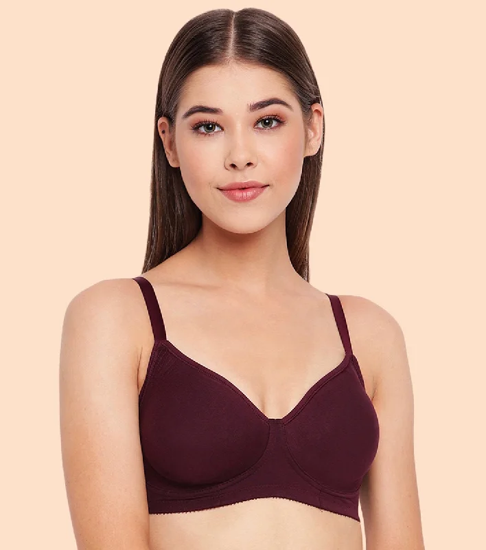 Stylish Women's Outfit Enamor Fab-Cool A042 Side Support Shaper Stretch Cotton Everyday Bra for Women- High Coverage, Non Padded and Wirefree - Purple Stylish Women's Outfit Enamor Fab-Cool A042 Side Support Shaper Stretch Cotton Everyday Bra for Women- High Coverage, Non Padded and Wirefree - Purple