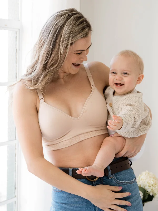 Classic Women's Apparel Signature Sublime® Contour Hands-Free Pumping & Nursing Bra | Beige Classic Women's Apparel Signature Sublime® Contour Hands-Free Pumping & Nursing Bra | Beige