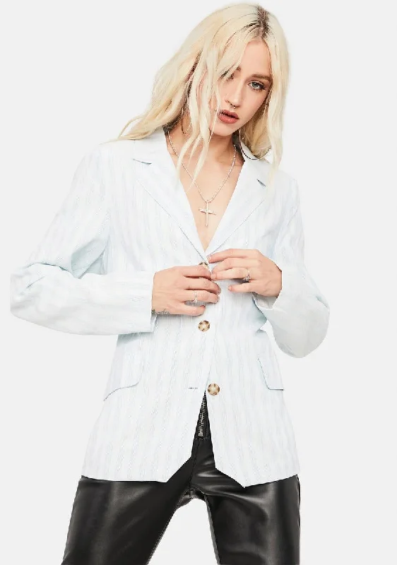 Women's Night-Out Outfit What's The Occasion Striped Blazer