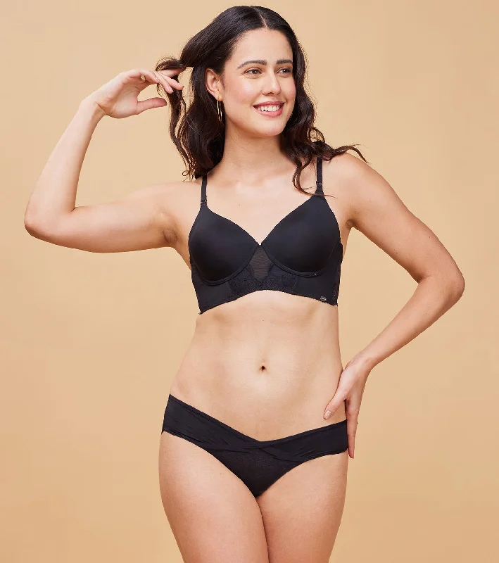Women's Elegant Evening Outfit Enamor P138 X-Pattern Low Waist Bikini: Trendy Front X-Shaping, All-Day Comfort Panty Women's Elegant Evening Outfit Enamor P138 X-Pattern Low Waist Bikini: Trendy Front X-Shaping, All-Day Comfort Panty