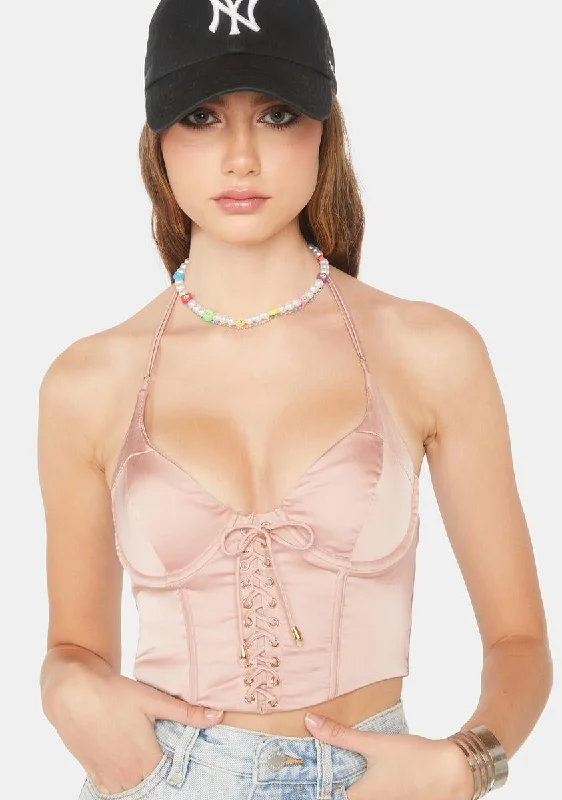 Women's High-Fashion Garments Blush I'm In Your Area Bustier Top