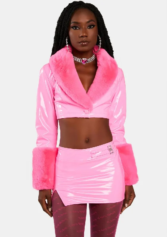 Formal Attire For Women Total Blush Cropped Jacket