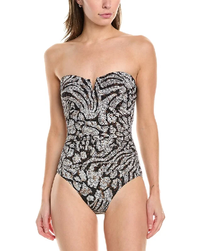 Affordable Fashion Clothing For Women Tommy Bahama Playa Brava V-Front Bandeau One-Piece Affordable Fashion Clothing For Women Tommy Bahama Playa Brava V-Front Bandeau One-Piece