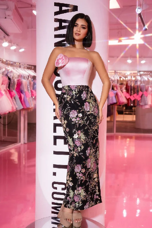 Trendy Boutiques Online Portia and Scarlett PS24436 Sequin Fitted Formal Prom Tea Length Dress Trendy Boutiques Online Portia and Scarlett PS24436 Sequin Fitted Formal Prom Tea Length Dress