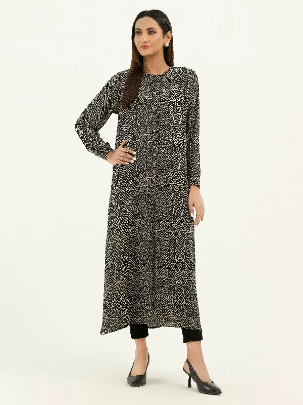 Trendy Street Style Clothing Printed Grip Dress
