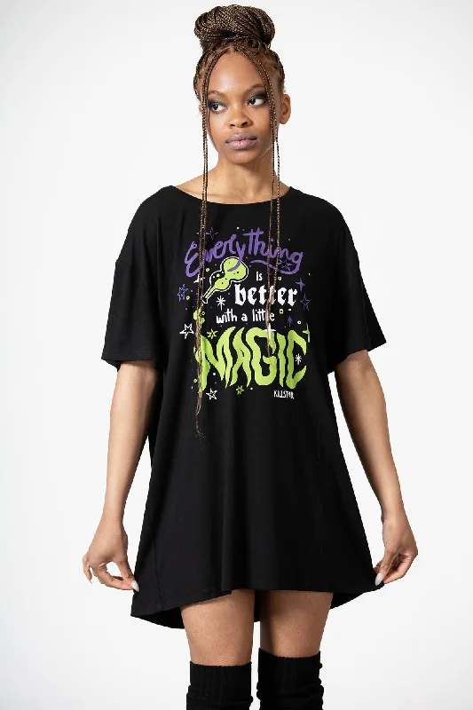 Comfortable Outfit For Women Magic Rest T-Shirt Dress