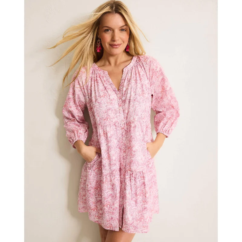 Trendy Threads Tommy Bahama Women's Prima Petals 3/4 Sleeve Dress - Cloud Nine Blue Trendy Threads Tommy Bahama Women's Prima Petals 3/4 Sleeve Dress - Cloud Nine Blue