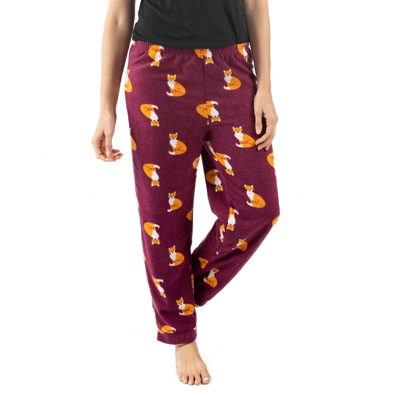 Women's Tops And Clothing Womens Fleece Pajama Pants Fox