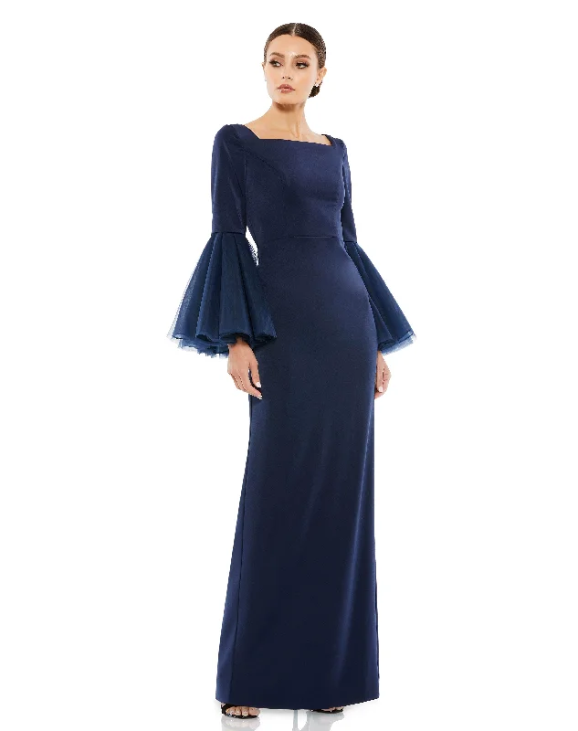 Trendy And Individual Women's Fashion Mac Duggal 11233 Long Formal Bell Sleeve Dress Sale Trendy And Individual Women's Fashion Mac Duggal 11233 Long Formal Bell Sleeve Dress Sale