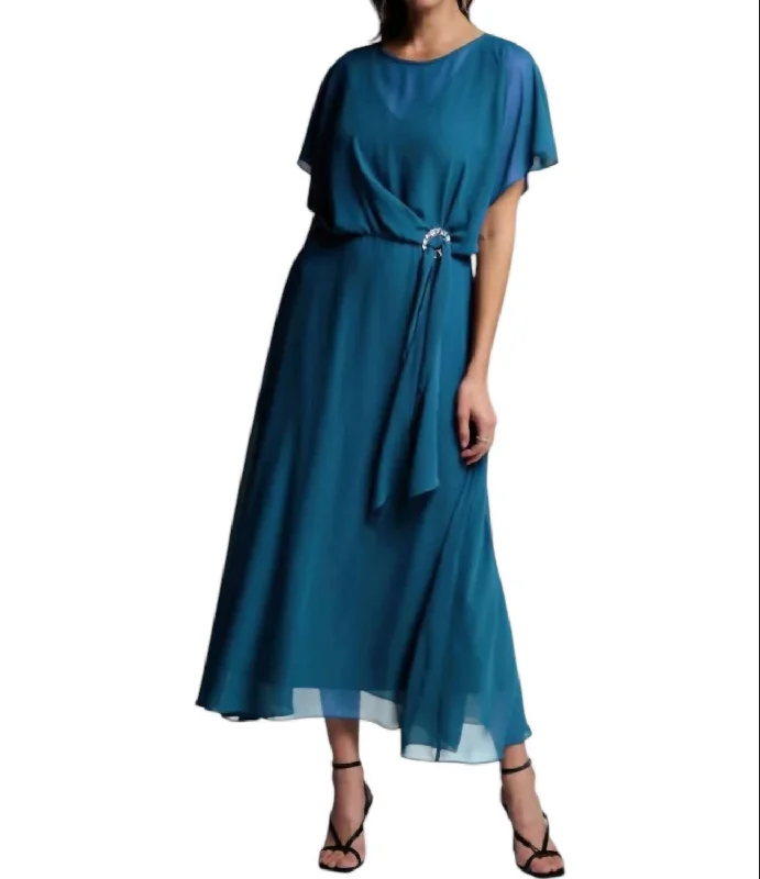 Clothes For Women Floor-Length Dress In Lagoon