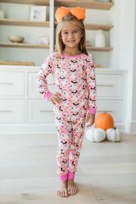 Luxury Women's Clothing Kid's Under The Stars In Haunted Honey Girly Bamboo Pajama Set FINAL SALE Luxury Women's Clothing Kid's Under The Stars In Haunted Honey Girly Bamboo Pajama Set FINAL SALE