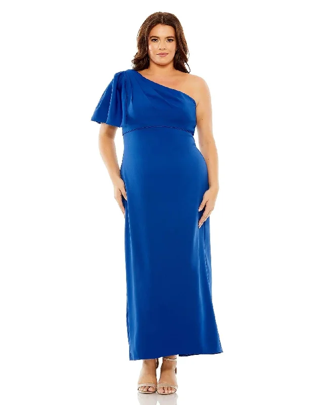 New Season Fashion Preview Sale Mac Duggal 49708W Fabulouss Plus Size Tea Length Dress New Season Fashion Preview Sale Mac Duggal 49708W Fabulouss Plus Size Tea Length Dress
