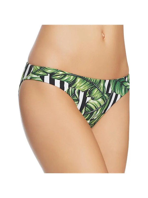 Women's Wedding Apparel Havana Leaf Womens Hipster Low Rise Bikini Swim Bottom