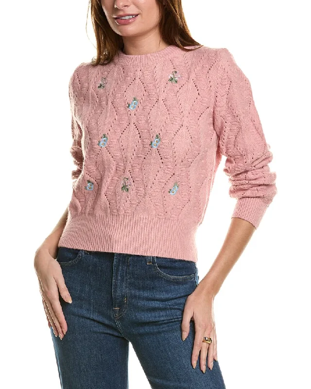 Vintage Clothing For Women ANNA KAY Flores Cashmere-Blend Sweater