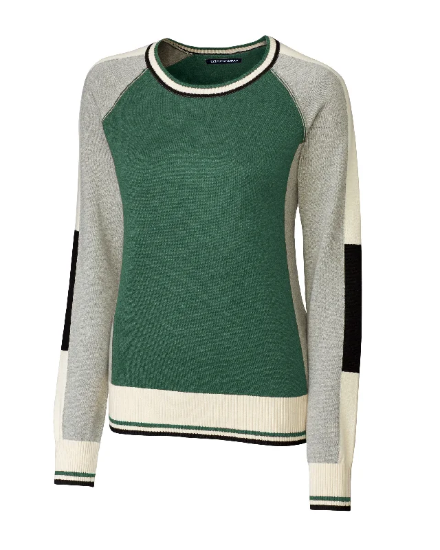 Women's Vacation Outfit Cutter & Buck Ladies' Stride Colorblock Sweater