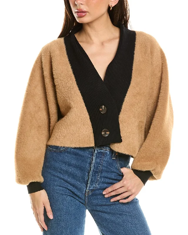 Women's Clothing For Everyday Wear Rain + Rose Fuzzy Eyelash Cardigan