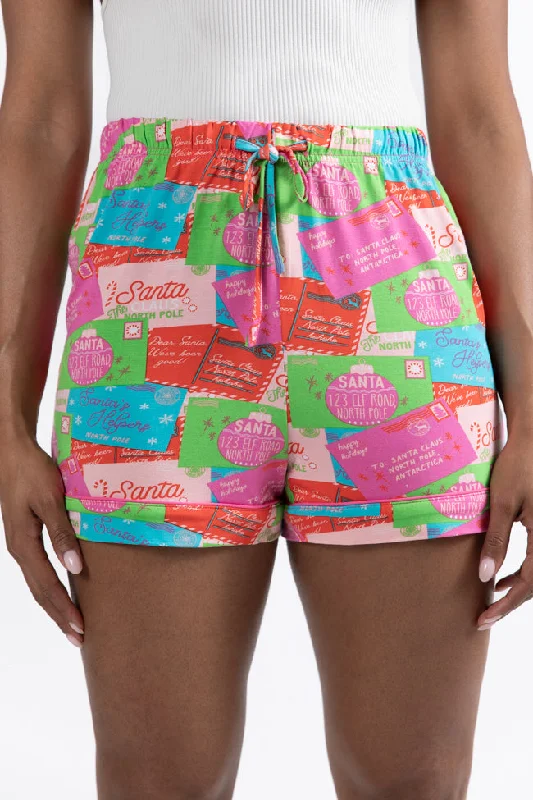 Women's Clothes And Garments Under The Stars In Letters To Santa Bamboo Pajama Shorts FINAL SALE Women's Clothes And Garments Under The Stars In Letters To Santa Bamboo Pajama Shorts FINAL SALE