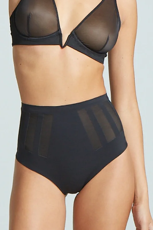Women's Transitional Outfit Commando Luxe Control Thong in Black
