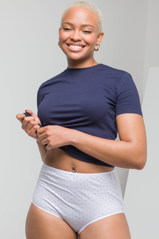 Formal Attire For Women 3 Pack Briefs Green & White