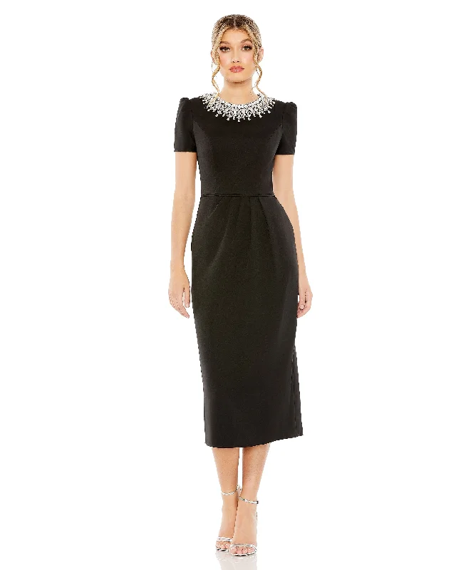 Season Sale Mac Duggal 49606 Short Cocktail Tea Length Dress