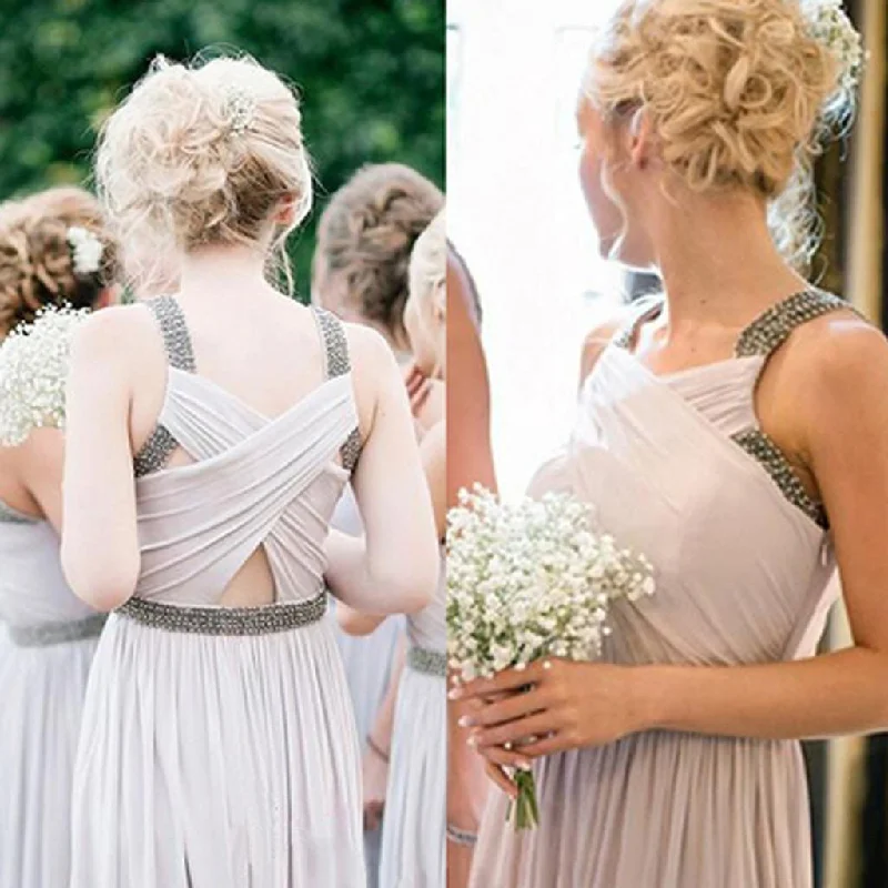 Trendy Clothing Sale Junior Unique Impressive Cheap Formal Pleating Floor-Length Dresses For Maid Of Honor, WG101 Trendy Clothing Sale Junior Unique Impressive Cheap Formal Pleating Floor-Length Dresses For Maid Of Honor, WG101