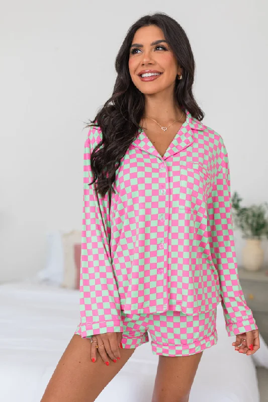 Women's Urban Clothing Under The Stars In Watermelon Crawl Long Sleeve Bamboo Pajama Top FINAL SALE Women's Urban Clothing Under The Stars In Watermelon Crawl Long Sleeve Bamboo Pajama Top FINAL SALE