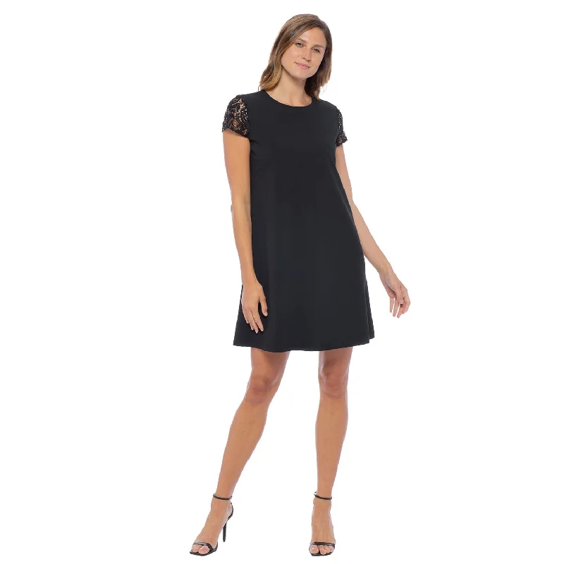 Latest Trends Marina  Short Sequin Illusion Sleeve Dress