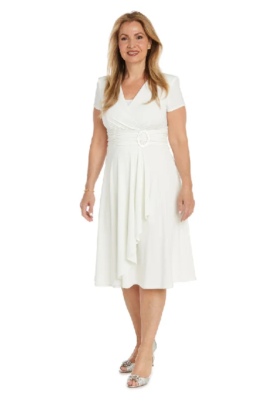 High End Fashion R&M Richards 1709 Short Mother of the Bride Cocktail Knee Length Dress High End Fashion R&M Richards 1709 Short Mother of the Bride Cocktail Knee Length Dress