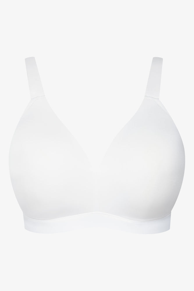 Women's Romantic Outfit Padded Wire Free Bra White