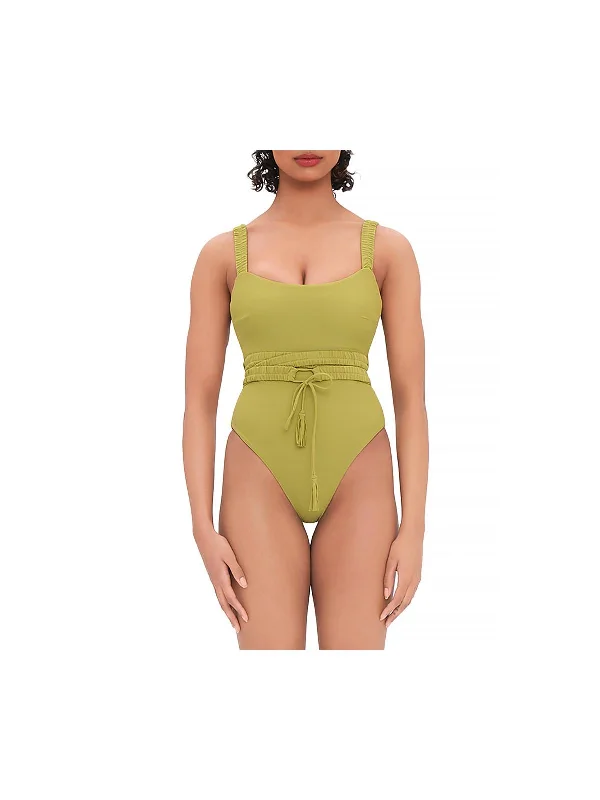 Timeless Women's Clothes Anti Belted  Womens Strappy Nylon One-Piece Swimsuit