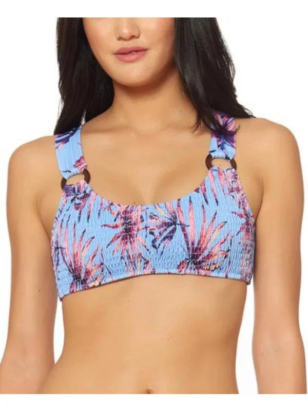 Comfortable Women's Apparel Womens Floral Halter Bikini Swim Top