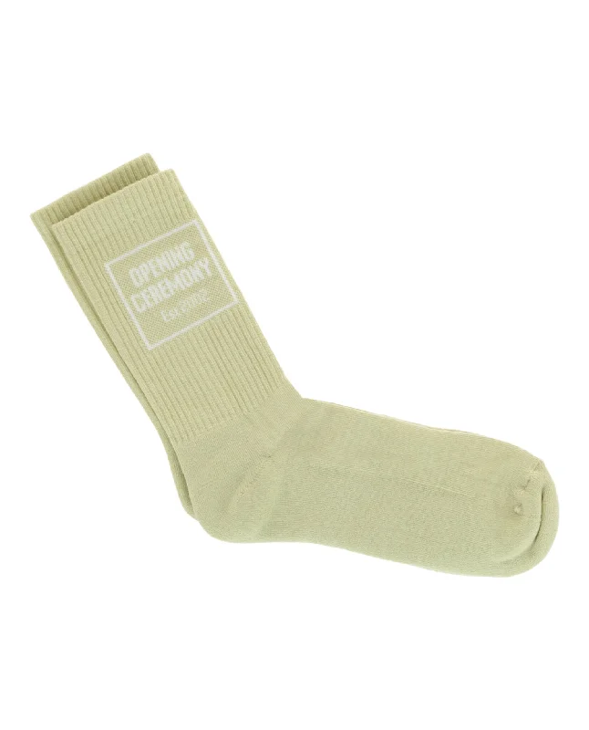Women's Clothes And Apparel Sets Box Logo Terry Socks
