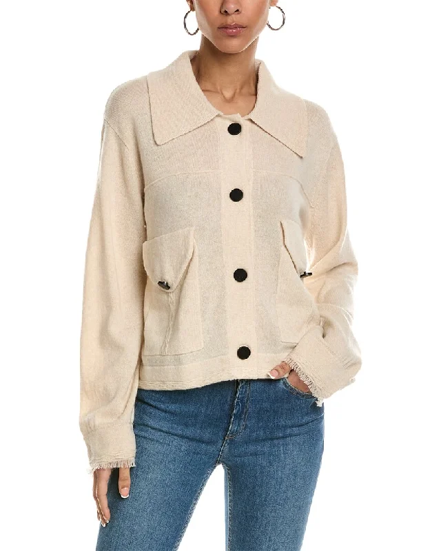 Timeless Women's Clothes Brodie Cashmere Desert Fringe Cashmere Jacket