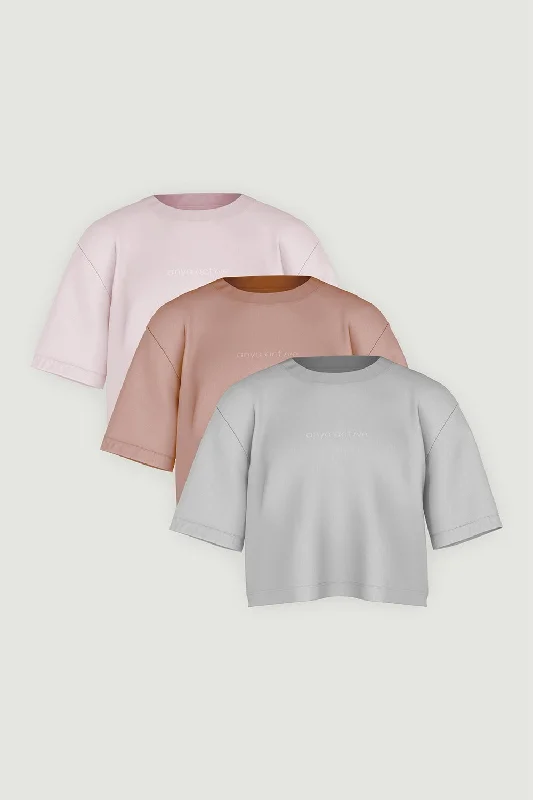 Women's Night-Out Clothes Oversized Crop Tee Bundle