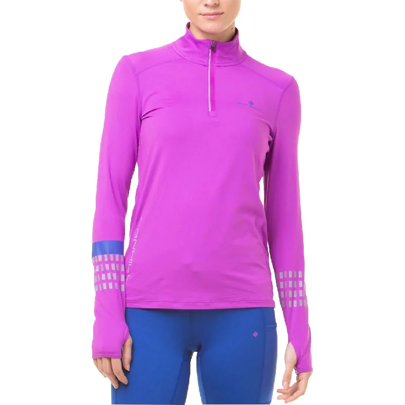 Women's Outerwear Garments Ronhill Tech Afterhours Half Zip Long Sleeve Womens Running Top - Purple Women's Outerwear Garments Ronhill Tech Afterhours Half Zip Long Sleeve Womens Running Top - Purple