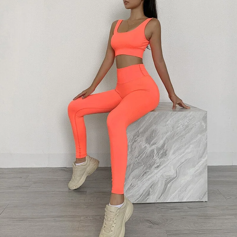 Orange Yoga Set