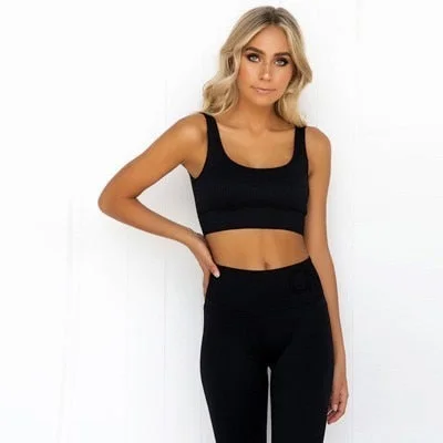 Black Sports Bra