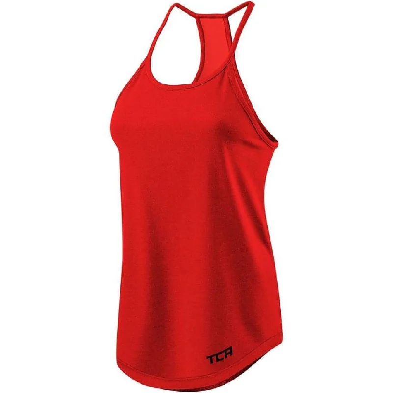 Women's Plus-Size Casual Outfit TCA Switch Up Reversible Womens Running Vest Tank Top - Red Women's Plus-Size Casual Outfit TCA Switch Up Reversible Womens Running Vest Tank Top - Red