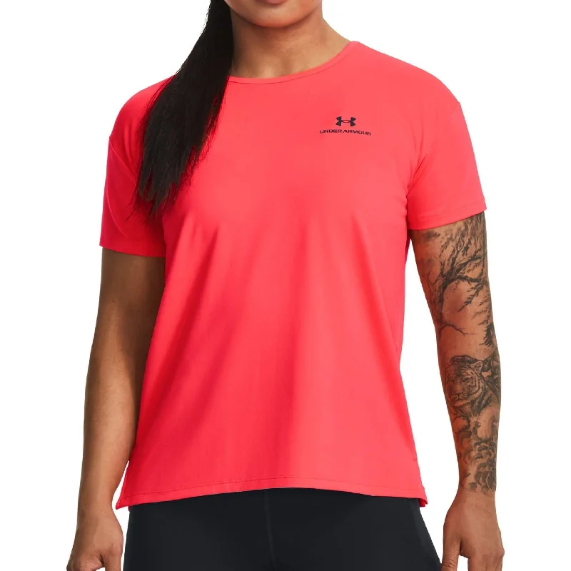 Comfortable Outfit For Women Under Armour Rush Energy 2.0 Short Sleeve Womens Training Top - Pink Comfortable Outfit For Women Under Armour Rush Energy 2.0 Short Sleeve Womens Training Top - Pink