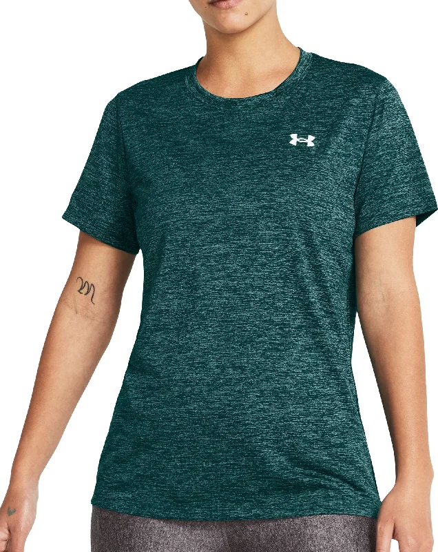 Women's Timeless Attire Under Armour Tech Twist Short Sleeve Womens Training Top - Green