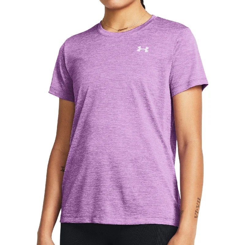 Women's Travel Garments Under Armour Tech Twist Short Sleeve Womens Training Top - Purple Women's Travel Garments Under Armour Tech Twist Short Sleeve Womens Training Top - Purple