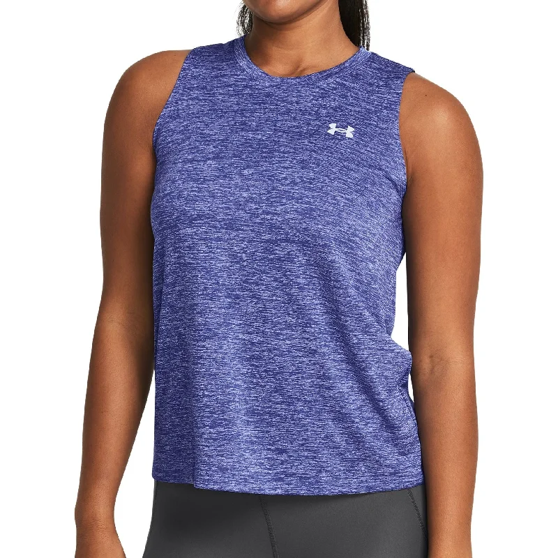 Women's Sporty Clothes Under Armour Tech Twist Womens Training Vest Tank Top - Purple Women's Sporty Clothes Under Armour Tech Twist Womens Training Vest Tank Top - Purple