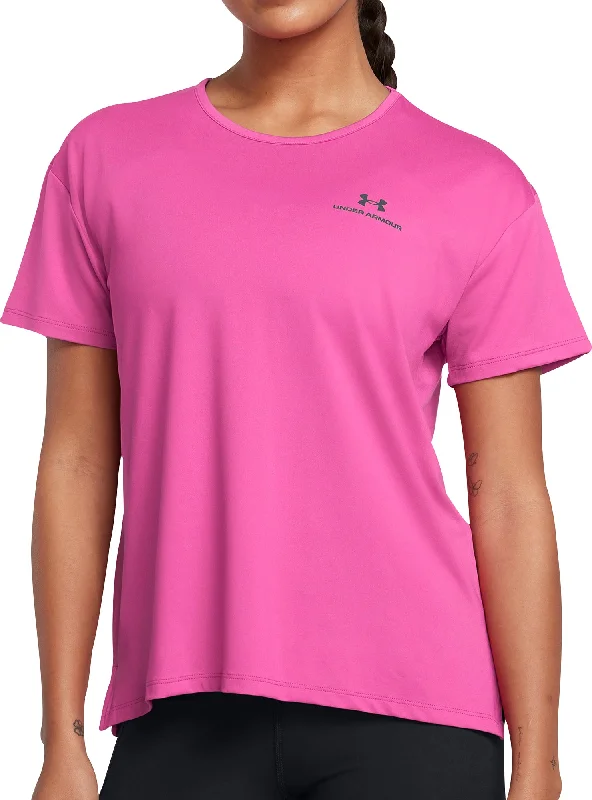 Women's Casual Garments Under Armour Vanish Energy Short Sleeve Womens Running Top - Pink