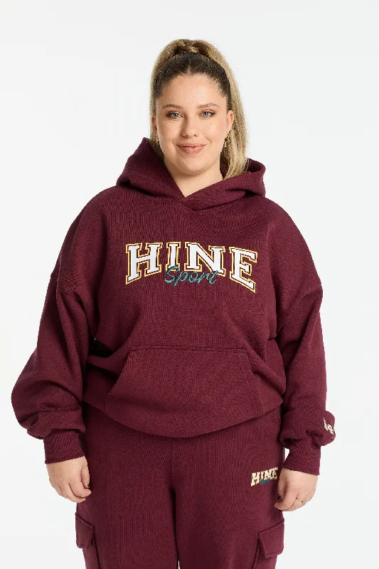 Women's Formal Apparel VARSITY 2.0 HOODIE BURGUNDY