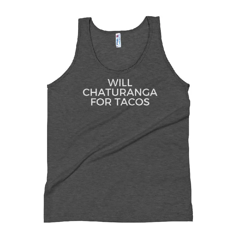 Women's Plus-Size Clothes Will Chaturange for Tacos - Unisex Tank Top