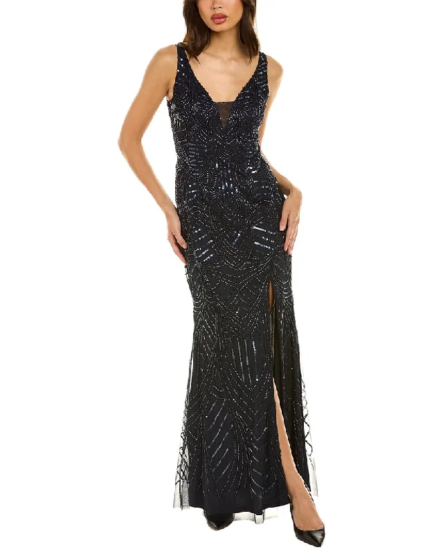 Stylish And Comfortable Clothing For Women Adrianna Papell Beaded Gown