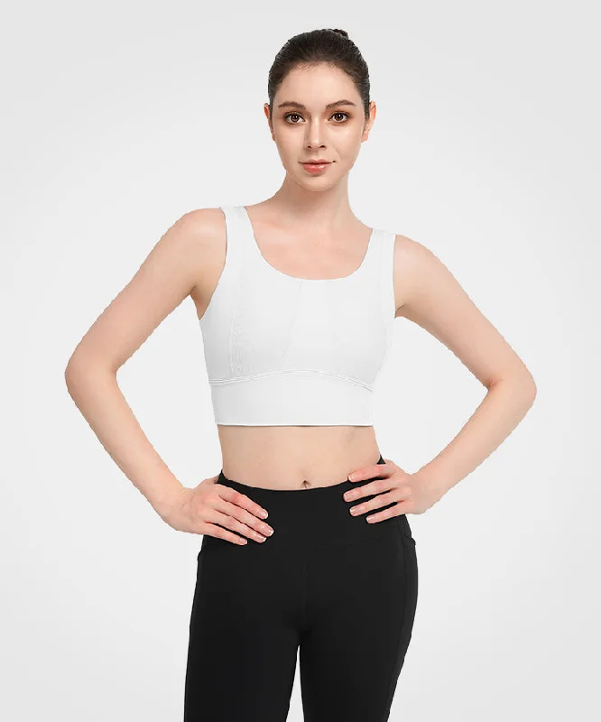 Women's Travel Garments Echo Padded Round Neck Yoga Bra | Women's Light Support Sports Bra