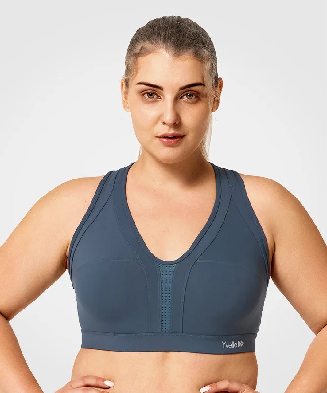 Women's Formal Event Attire Power Cross Back Padded Running Bra | Women's High Support Sports Bra (Plus Size)