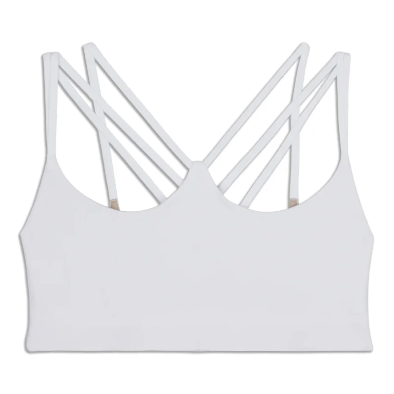 Formal Attire For Women Ribbed Strappy Yoga Bra - Resale